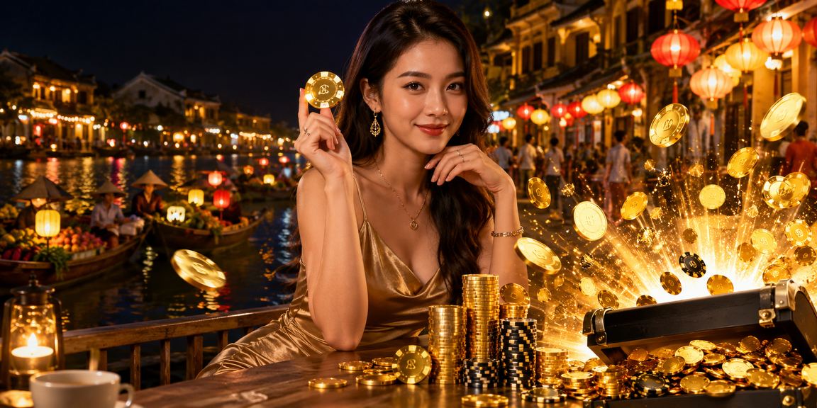 Người dùng tại Hội An thư giãn với cà phê và theo dõi kết quả cá cược thể thao quốc tế